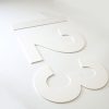Foamex Integral Foam PVC Flat Cut Letters