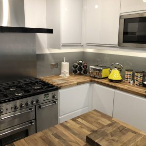 Grey Acrylic Kitchen Splashback (Gloss Finish)
