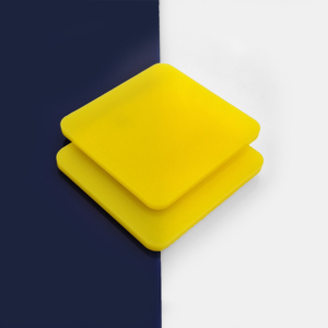 100% Recycled Yellow Greencast Acrylic Sheet (Gloss Finish)