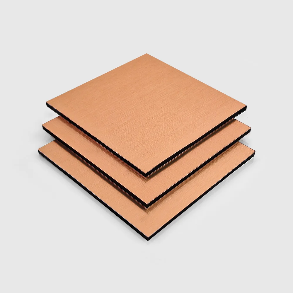 Copper Brushed Aluminium Composite Panel