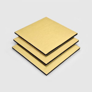 Gold Brushed Aluminium Composite Panel