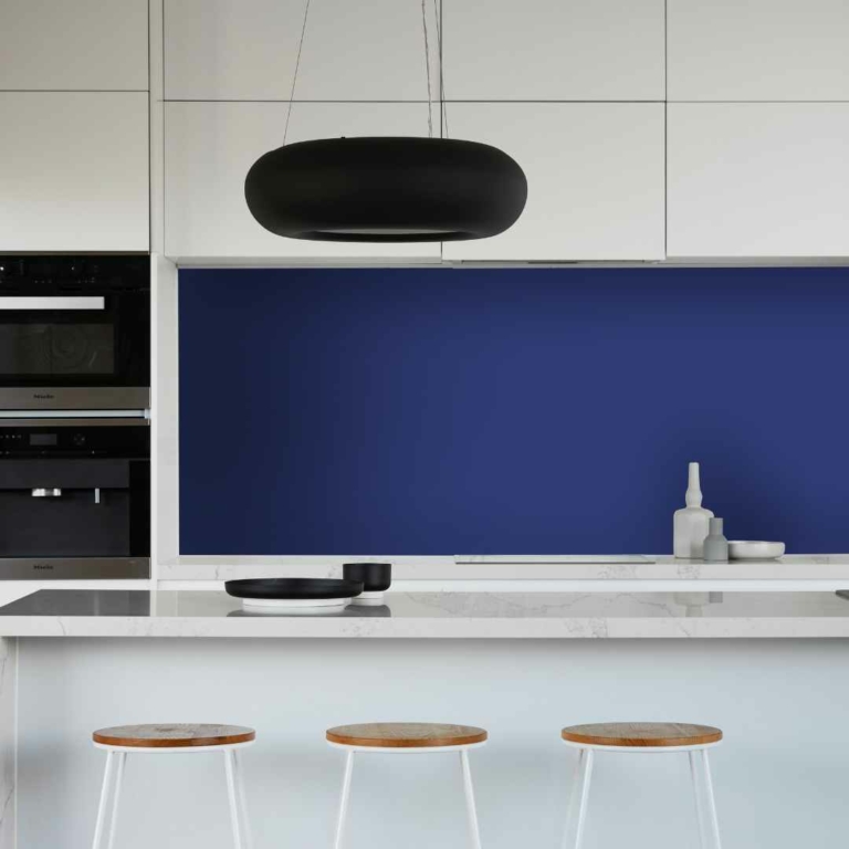 Deep Navy Blue Acrylic Splashback