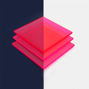 Pink Fluorescent Translucent Acrylic Sheets