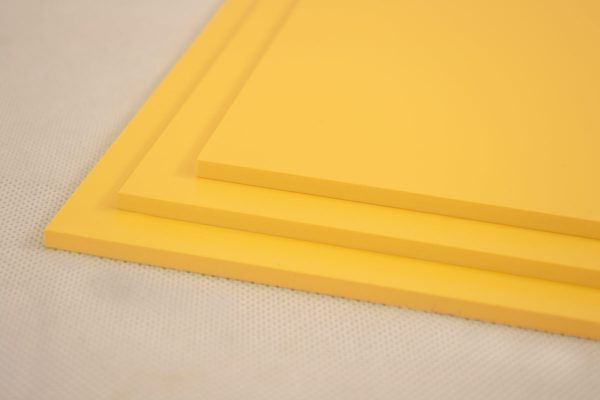 Yellow Foamex PVC Foam Board (Matte Finish)