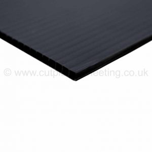 Black Correx Fluted Polypropylene Sheet 2440mm x 1220mm