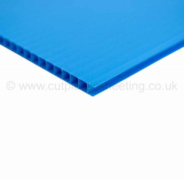 Blue Correx Fluted Polypropylene Sheet 2440mm x 1220mm