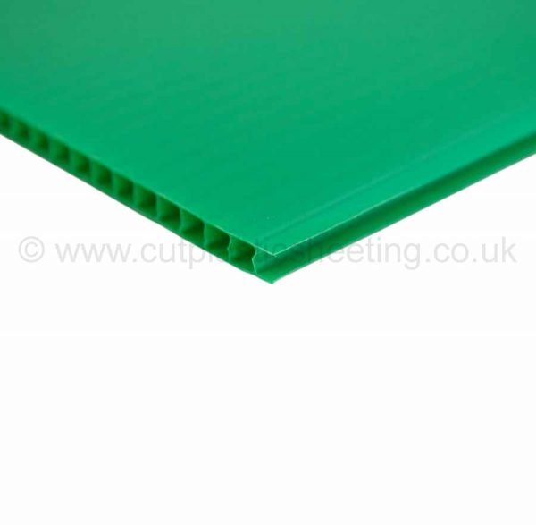Green Correx Fluted Polypropylene Sheet 2440mm x 1220mm