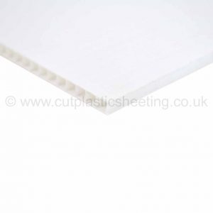 White Correx Fluted Polypropylene Sheet 2440mm x 1220mm