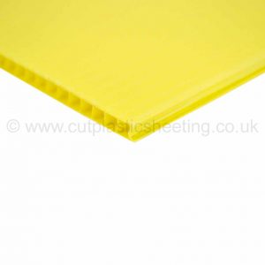 Yellow Correx Fluted Polypropylene Sheet 2440mm x 1220mm