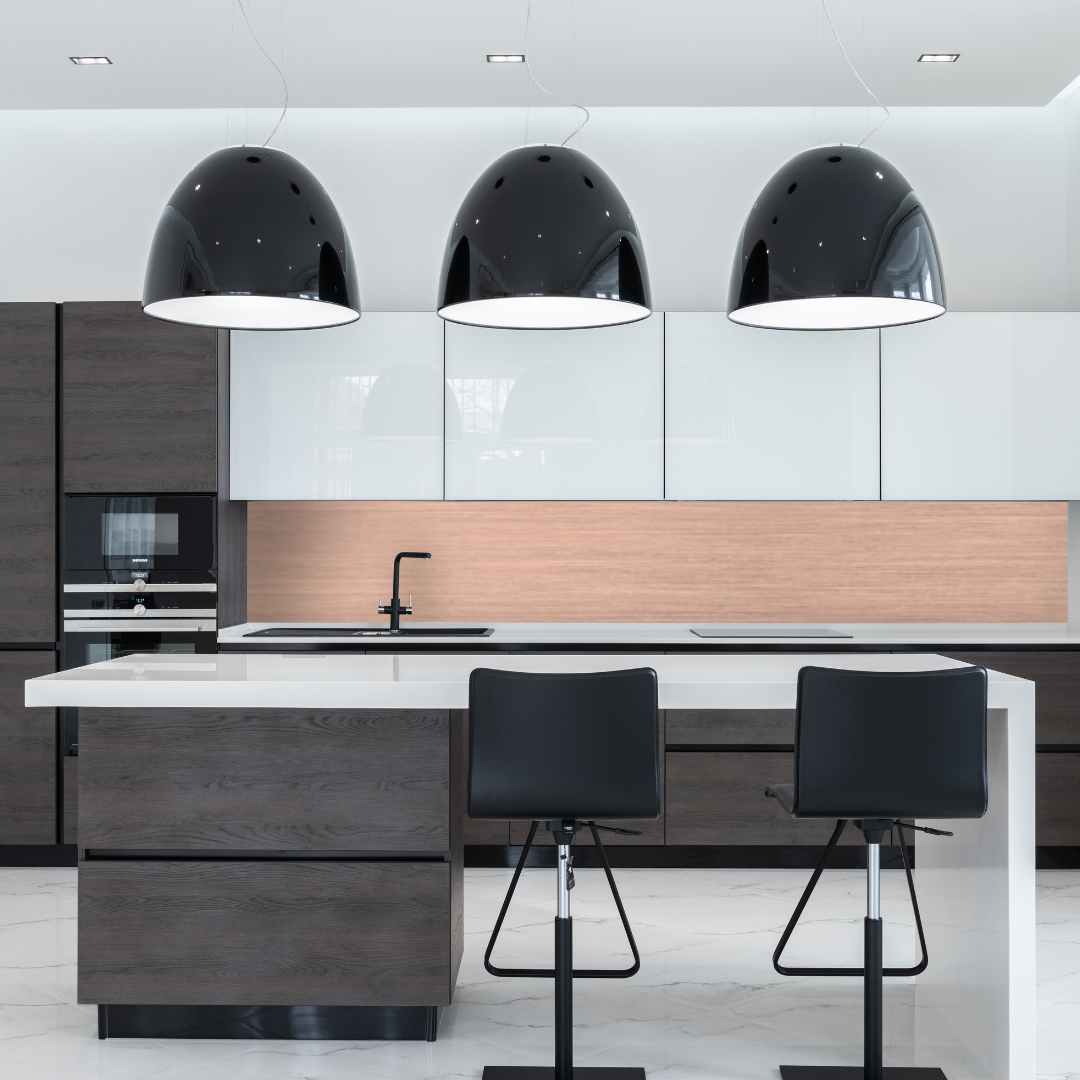 Rose Gold Aluminium Splashback