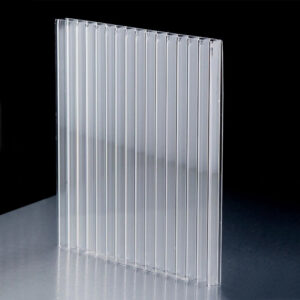 A sheet of twinwall polycarbonate.