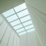 Clear skylight.