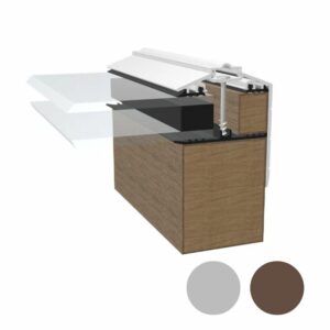 Screw Down 50mm Rafter Supported Glazing Bar For Gable End | 3000mm